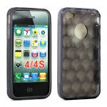 Wholesale iPhone 4S 4 Bubble Gel Case (Smoke)